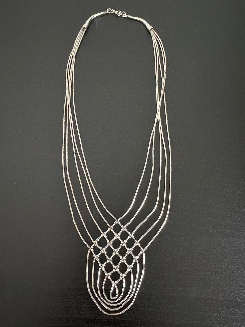 Liquid Sterling Silver Woven Necklace